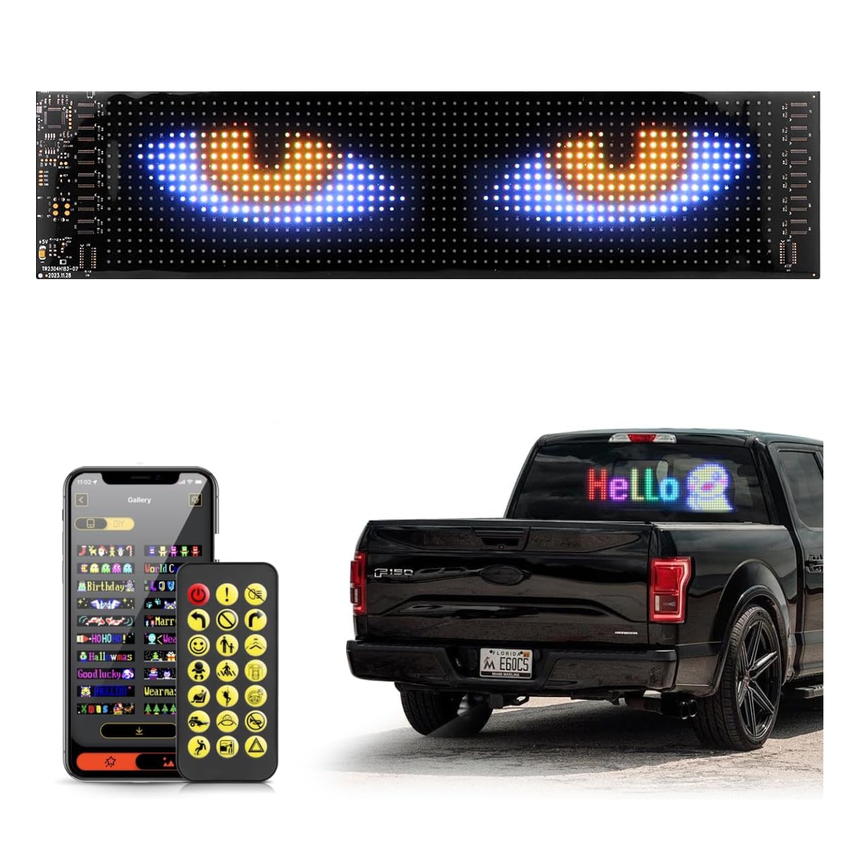 Miniatura 3 de Letrero Led Carro Aviso Flexible 25cm